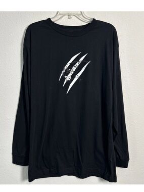 After Hours Panther Graphic Black Long Sleeve Shirt Street Wear Skater Sz Large